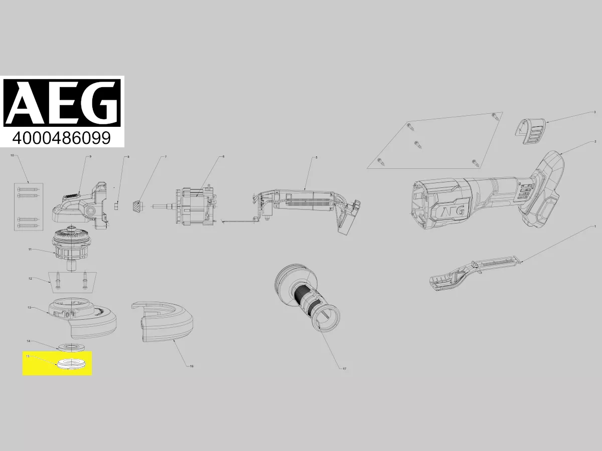 Écrou FIXTEC M14 réf. 4931494418 AEG
